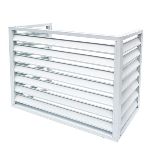 AEGCAOJH Aluminium-Abdeckung für Klimaanlage und Wärmepumpe, Mini-Split-Klimaanlagen-Abdeckung mit 3-Panel-Zaunschirm für Außengeräte oder Innen-Klimageräte-Abdeckung, 100 x 70 x 50 cm, Wei AEGCAOJH Aluminium-Abdeckung für Klimaanlage und Wärmepumpe, Mini-Split-Klimaanlagen-Abdeckung mit 3-Panel-Zaunschirm für Außengeräte oder Innen-Klimageräte-Abdeckung, 100 x 70 x 50 cm, Wei von AEGCAOJH