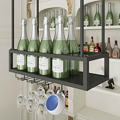AEGCAOJH An der Decke montiertes Weinregal, Weinregal aus Metall mit Glashalter, Champagnerflaschenhalter, hängender Weinhalter, schwebendes Weinregal für die Küche, Hotelbar (Größe: 120 x AEGCAOJH An der Decke montiertes Weinregal, Weinregal aus Metall mit Glashalter, Champagnerflaschenhalter, hängender Weinhalter, schwebendes Weinregal für die Küche, Hotelbar (Größe: 120 x von AEGCAOJH