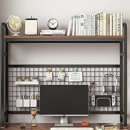 AEGCAOJH Bücherregal aus Schmiedeeisen für den Schreibtisch – Industrielles Computer-Schreibtischregal, Computer-Schreibtisch-Bücherregal, verstellbares Schreibtisch-Bücherregal, freistehen AEGCAOJH Bücherregal aus Schmiedeeisen für den Schreibtisch – Industrielles Computer-Schreibtischregal, Computer-Schreibtisch-Bücherregal, verstellbares Schreibtisch-Bücherregal, freistehen von AEGCAOJH