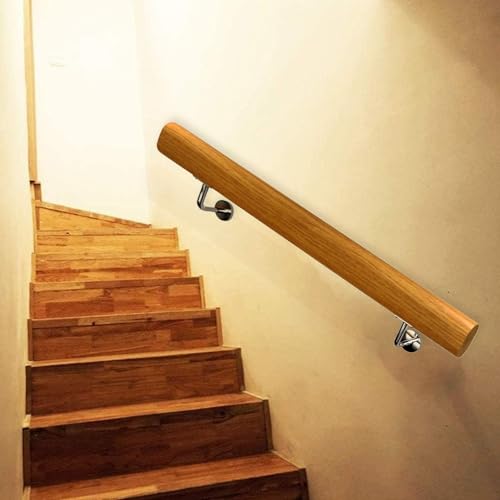 AEGCAOJH Handläufe aus Massivholz für Innentreppen, Treppengeländer-Wandmontage, Handläufe mit Edelstahlhalterungen für Bars, Lofts, Korridore, Treppen, Haltegriff-Stützstange (Größe: 3,3 F AEGCAOJH Handläufe aus Massivholz für Innentreppen, Treppengeländer-Wandmontage, Handläufe mit Edelstahlhalterungen für Bars, Lofts, Korridore, Treppen, Haltegriff-Stützstange (Größe: 3,3 F von AEGCAOJH