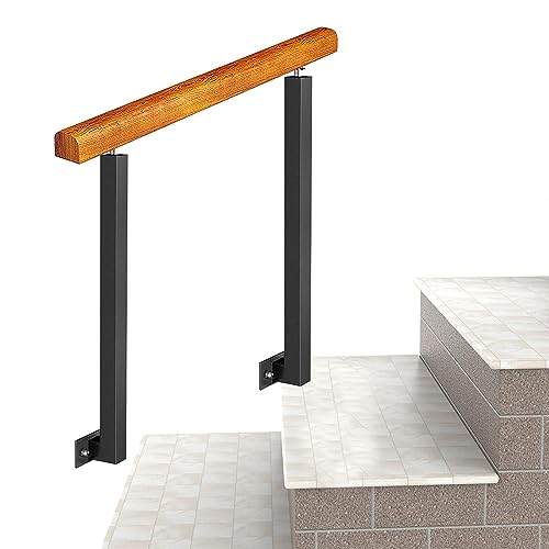 AEGCAOJH Handlauf aus Schmiedeeisen, passend für 2 oder 3 Stufen, Außentreppengeländer, Übergangshandläufe für Beton- oder Holzstufen, Flexibler Veranda-Handlauf mit Verstellbarer 270°-Halt AEGCAOJH Handlauf aus Schmiedeeisen, passend für 2 oder 3 Stufen, Außentreppengeländer, Übergangshandläufe für Beton- oder Holzstufen, Flexibler Veranda-Handlauf mit Verstellbarer 270°-Halt von AEGCAOJH