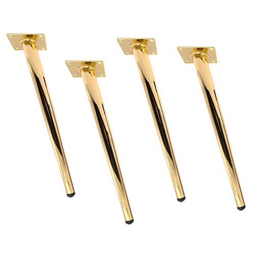 AEGCAOJH Moderne, schräge, konische Möbelbeine aus Eisen, 4er-Set, DIY-Ersatz-Tischbeine für Schrank, Sofa, Couch, Stuhl, Ottomane, Gold-Finish, übergroße Tragkraft 25 cm AEGCAOJH Moderne, schräge, konische Möbelbeine aus Eisen, 4er-Set, DIY-Ersatz-Tischbeine für Schrank, Sofa, Couch, Stuhl, Ottomane, Gold-Finish, übergroße Tragkraft 25 cm von AEGCAOJH