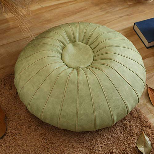AEGCAOJH Pouffe Ottoman-Bezug,Boho Handgefertigter Fußhocker Ungepolstert Marokkanisches Bodenkissen Pouffefe Aufbewahrung Fußstütze Komfort Sitzsack Stuhlbezug-hellgrün 65x25cm(26x10inch) von AEGCAOJH