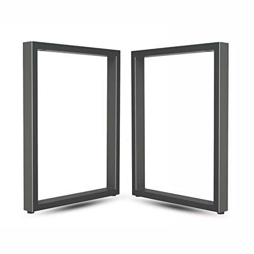 AEGCAOJH Robuste quadratische Schreibtischbeine aus Metall, 2 Stück DIY-Möbelbeine aus Metall, Möbelbeine im industriellen modernen Stil für Bank und Stuhl, Couchtischbeine, für Esstisch, C von AEGCAOJH