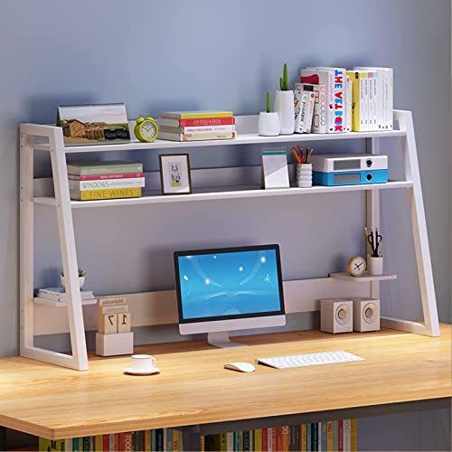 AEGCAOJH Schreibtisch-Bücherregal – Schreibtisch-Organizer, Büro-Aufbewahrungsregal, Büro-Bücherregal, Schreibtisch-Organizer, freistehendes Schreibtischregal, Heimdekoration (Farbe: Weiß, von AEGCAOJH