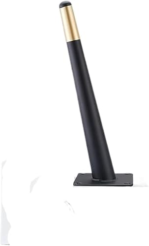 AEGCAOJH Schwarze und goldene Haarnadel-Möbelbeine (4er-Set), robuste Metallbeine im mittelalterlichen Design, inklusive Bodenschoner aus Gummi, ideal für selbstgebaute Couchtische, Stühle von AEGCAOJH