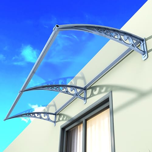 AEGCAOJH Terrassenmarkise, Türüberdachung, Terrassenüberdachung, Türmarkise, Vordertürüberdachung, Aluminium-Fenstermarkise, Außenmarkise, Polycarbonat-Abdeckung vorne, UV-Schutz vor Regen, AEGCAOJH Terrassenmarkise, Türüberdachung, Terrassenüberdachung, Türmarkise, Vordertürüberdachung, Aluminium-Fenstermarkise, Außenmarkise, Polycarbonat-Abdeckung vorne, UV-Schutz vor Regen, von AEGCAOJH