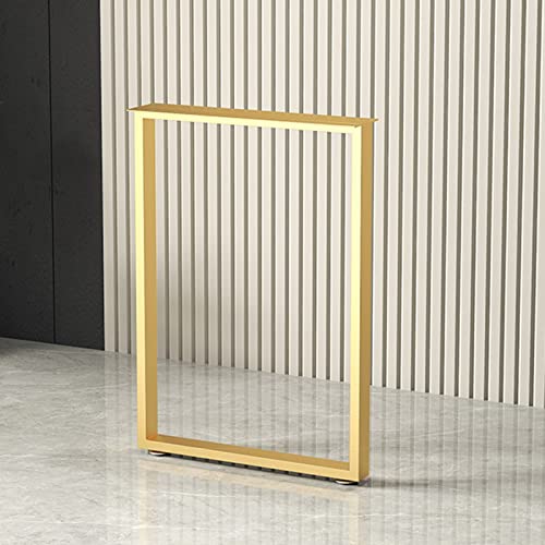 AEGCAOJH Tischbeine aus Schmiedeeisen, robuste Möbelbeine, Computertischbeine, Esstisch-Bartischbeine, industrielle Bankbeine aus Vierkantrohr, für DIY-Couchtisch (Farbe: Gold, Größe: B50 x von AEGCAOJH