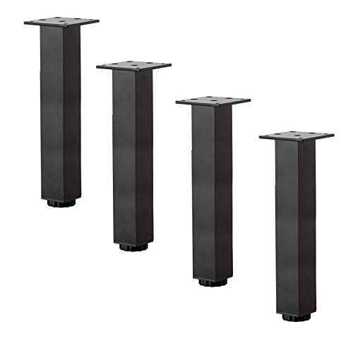 AEGCAOJH Tischfüße, 4er-Pack verstellbare Möbelbeine, DIY-Möbelfüße aus Metall, Sofa-Stützfuß, Tischbeine aus Aluminiumlegierung, quadratische Beine für Schränke, Sofas, Fernsehständer, Bad AEGCAOJH Tischfüße, 4er-Pack verstellbare Möbelbeine, DIY-Möbelfüße aus Metall, Sofa-Stützfuß, Tischbeine aus Aluminiumlegierung, quadratische Beine für Schränke, Sofas, Fernsehständer, Bad von AEGCAOJH