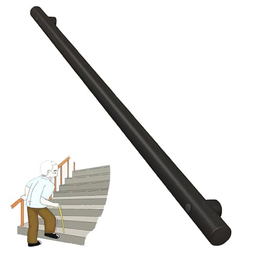 AEGCAOJH Treppenhandlauf, Haltegriff für den Außenbereich – 30 cm – 600 cm, Sicherheitsstützstange aus Rundrohr mit Edelstahlhalterungen, Wandmontage, Treppengeländer-Handläufe – Komplettse von AEGCAOJH