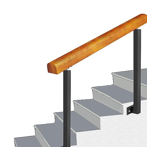 AEGCAOJH Übergangshandlauf für 1–4-stufige Treppengeländer für Seitenwände von Außentreppen, schmiedeeiserne Handläufe für Außen- und Innenbereiche, Beton- oder Holztreppen, verstellbar (FA AEGCAOJH Übergangshandlauf für 1–4-stufige Treppengeländer für Seitenwände von Außentreppen, schmiedeeiserne Handläufe für Außen- und Innenbereiche, Beton- oder Holztreppen, verstellbar (FA von AEGCAOJH