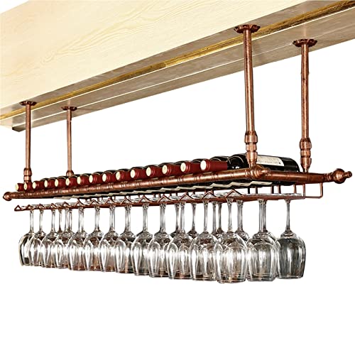 AEGCAOJH Weinregal zur Decke, zum Aufhängen, Weinglasregale, Stielglashalter, einstellbare Höhe und Breite, Lagerregalhalter, Dekorationsregal für Bars, Restaurants, Küchen (Größe: 140 x 35 AEGCAOJH Weinregal zur Decke, zum Aufhängen, Weinglasregale, Stielglashalter, einstellbare Höhe und Breite, Lagerregalhalter, Dekorationsregal für Bars, Restaurants, Küchen (Größe: 140 x 35 von AEGCAOJH
