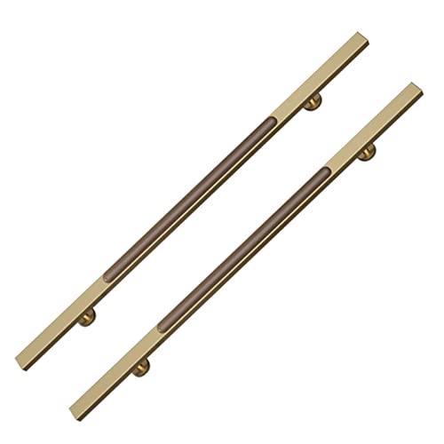 AEGCAOJH Zeitgenössischer Türgriff aus gebürstetem Edelstahl, Türgriffe für Glas-/Holztüren, Türknauf für Innen- und Außentüren, Robustes Griffset (Farbe: 2, Größe: 80 cm (32 Zoll)) von AEGCAOJH