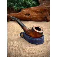 Leder Holz Pfeifenständer, Pfeifen Halter, Geschenk Für Raucher von AEGEANLEATHERCo