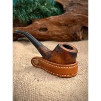 Leder Pfeifenständer, Pfeifen Halter, Geschenk Für Raucher, Zigarren Ständer von AEGEANLEATHERCo