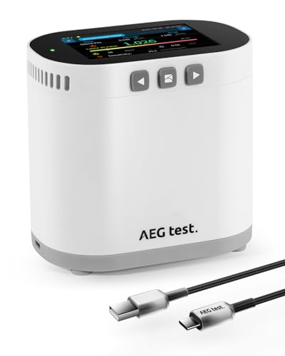 AEGTEST HOUND-3786 Radonmonitor mit großem LCD, 10-minütigem Update, Langzeitdaten, Alarmfunktion & PDF-Export – Wiederaufladbar – Weiß AEGTEST HOUND-3786 Radonmonitor mit großem LCD, 10-minütigem Update, Langzeitdaten, Alarmfunktion & PDF-Export – Wiederaufladbar – Weiß von AEGTEST