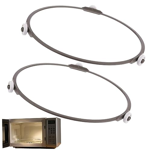 2PCS 7,01-Zoll-Mikrowellenplatte Ersatz hitzebeständig Mikrowelle Roller Ring mit 0,55-Zoll-Rolle für Glasplatte Drehteller von AEIOFU