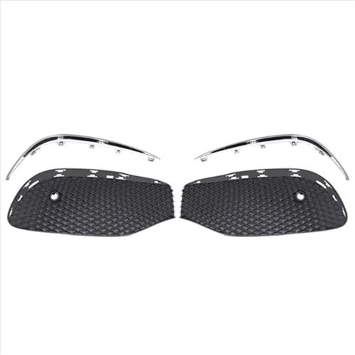 AEIOUPMMA 1 Paar Auto Front Stoßstange Nebel Licht Kühlergrill Nebel Lampe Grill Abdeckung mit Chrom Streifen Für Mercedes-Benz E Class W213 AEIOUPMMA 1 Paar Auto Front Stoßstange Nebel Licht Kühlergrill Nebel Lampe Grill Abdeckung mit Chrom Streifen Für Mercedes-Benz E Class W213 von AEIOUPMMA