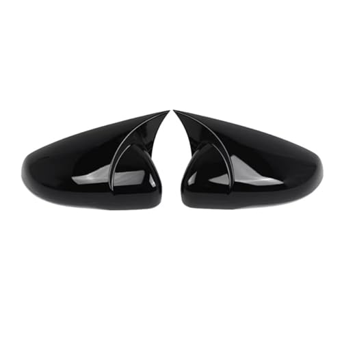 AEIOUPMMA 1 Paar Auto Rückspiegel Shell Ox Horn Abdeckung Seite Spiegel Trim Caps Für VW Golf 6 MK6 2009-2014 5K0857537 5K0857538 von AEIOUPMMA