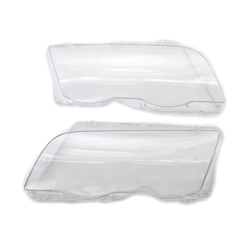 AEIOUPMMA 1 Paar Auto Scheinwerfer Abdeckung Lampenschirm Wasserdicht Helle Shell Abdeckung für BMW E46 3 Series 4 Door 1998-2001 von AEIOUPMMA