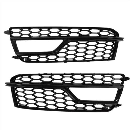 AEIOUPMMA 1 Paar Auto Vorderen Stoßfänger Mesh Nebel Licht Abdeckung Honeycomb Grill Grille Abdeckung Für Audi S5 A5 S-Line 2013-2016 8T0807681M von AEIOUPMMA