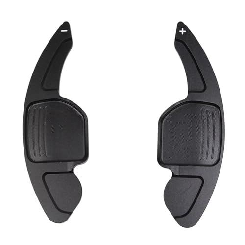 AEIOUPMMA 2 Pcs Auto Lenkrad Shift Paddle Shifter Erweiterte Shift Paddle Klinge Für Audi A3 A4 A5 A6 A7 A8 S5 Q5(Black) von AEIOUPMMA