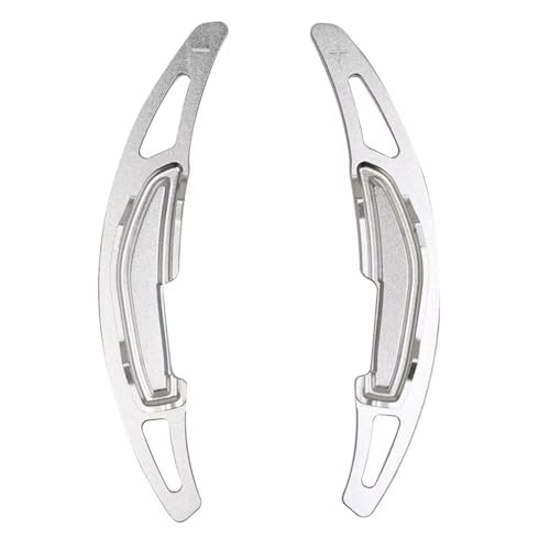 AEIOUPMMA 2 stücke Lenkrad Schaltwippen Erweiterte Aluminium Legierung Für BMW F87 M2 F80 M3 F82 M4 M5 M6 F85(Silver) von AEIOUPMMA