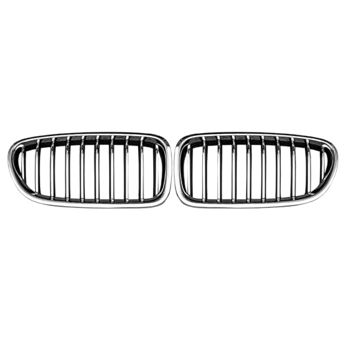 AEIOUPMMA 2Pcs Auto Front Hood Niere Grill Mesh Chrom Racing Grills Für BMW 5 Series F10/F11 M5 520I 523I 2014-2017 von AEIOUPMMA