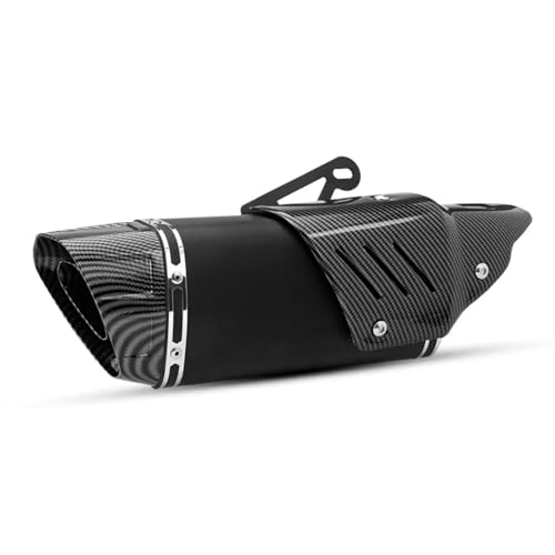 AEIOUPMMA 51MM Auspuffrohr Motorrad Escape mit Abdeckung Schalldämpfer K10 Mit DB Killer Für Ninja 250 Z900 R25 MT15 GSX S150 GSXR8 CB650F(D) von AEIOUPMMA