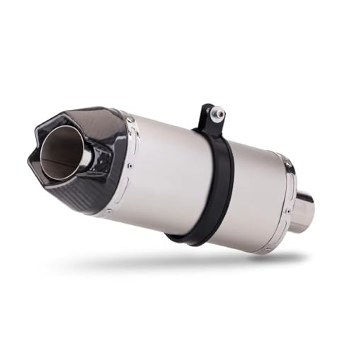 AEIOUPMMA 51mm Motorrad Auspuff Carbon Spitze Schalldämpfer Endrohr Für cbr600rr NC750 Z900 CBR250RR Ninja 400 R25 MT03 RS660 DL650(A 370) von AEIOUPMMA