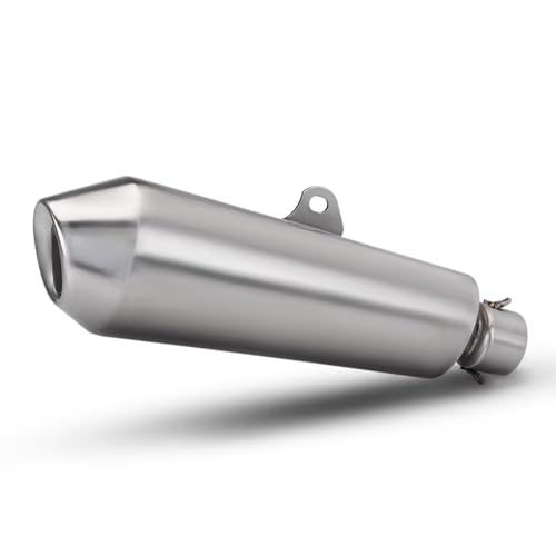 AEIOUPMMA 51mm Universal Motorrad Auspuff Edelstahl K28 Schalldämpfer Roller ADV Dirt Moto Racing Flucht Für 650NK MT03 G310R CBR500R von AEIOUPMMA