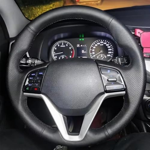 AEIOUPMMA Abdeckung Trim Hand Braid Auto Lenkradbezug für Hyundai Tucson 3 2015 2016 2017 2018 2019 von AEIOUPMMA