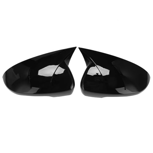 AEIOUPMMA Auto Glänzend Schwarz Ox Horn Rückspiegel Seite Gl Spiegel Abdeckung Trim Rahmen Seite Spiegel Kappen Für Hyundai Tucson 2015-2020 von AEIOUPMMA