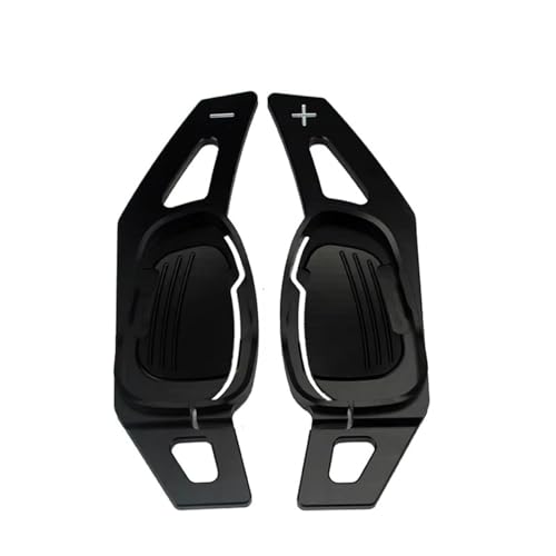 AEIOUPMMA Auto Lenkrad Paddle Verlängerung Schalthebel Shift Aufkleber Dekoration Rot Schwarz Silber Für Audi S3/RS3 2015-2016(Black) von AEIOUPMMA