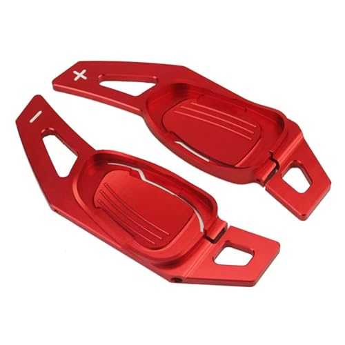 AEIOUPMMA Auto Lenkrad Schaltwippen Schaltwippen Verlängerung Für Cupra Ateca Formentor Für Leon 2021 2022 2023(Red) von AEIOUPMMA