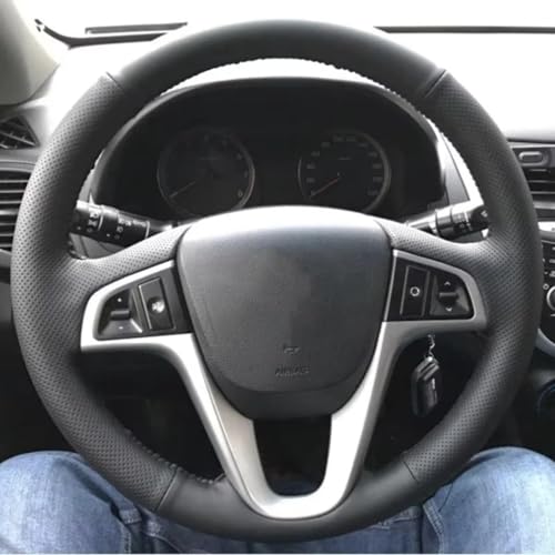 AEIOUPMMA Auto-Lenkradbezug für Hyundai Solaris Verna i20 Accent 2008-2012 von AEIOUPMMA