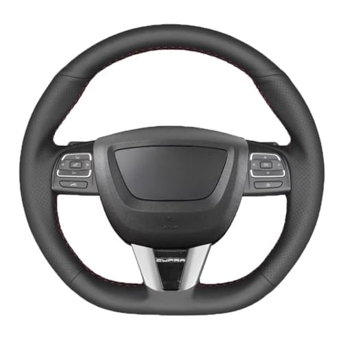 AEIOUPMMA Auto-Lenkradbezug für Seat Leon Altea Leon Cupra 2008-2012 Toledo 2012-2014 Alhambra 2010 AEIOUPMMA Auto-Lenkradbezug für Seat Leon Altea Leon Cupra 2008-2012 Toledo 2012-2014 Alhambra 2010 von AEIOUPMMA