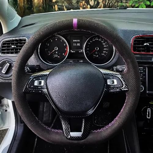 AEIOUPMMA Auto-Lenkradbezug für VW Golf 7 Mk7 Polo Passat B8 Tiguan Sharan Jetta von AEIOUPMMA