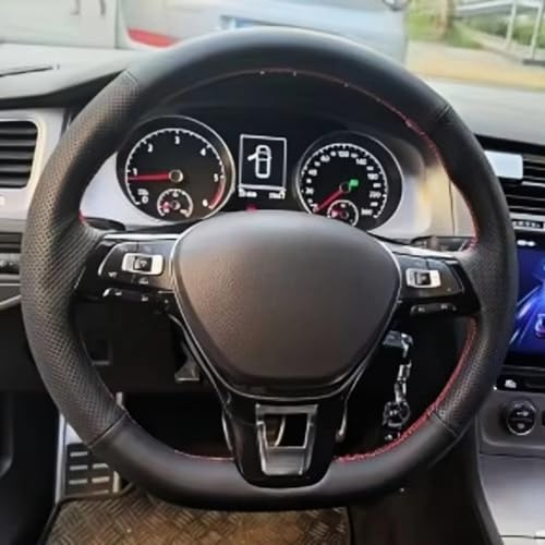 AEIOUPMMA Auto-Lenkradbezug für VW Golf 7 Mk7 Touran Up Polo Jetta Passat B8 Tigua AEIOUPMMA Auto-Lenkradbezug für VW Golf 7 Mk7 Touran Up Polo Jetta Passat B8 Tigua von AEIOUPMMA