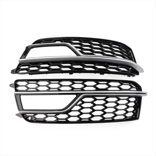 AEIOUPMMA Chrom Auto Front Stoßstange Mesh Nebel Licht Abdeckung Honeycomb Grill Grille Abdeckung Für Audi S5 A5 S-Lines 2013-2016 AEIOUPMMA Chrom Auto Front Stoßstange Mesh Nebel Licht Abdeckung Honeycomb Grill Grille Abdeckung Für Audi S5 A5 S-Lines 2013-2016 von AEIOUPMMA