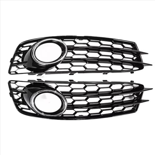 AEIOUPMMA Chrom Auto Front Stoßstange Nebel Licht Mesh Grille Nebel Lampe Waben Grille Abdeckungen Für Audi A3 8P 2009-2012 von AEIOUPMMA