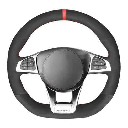 AEIOUPMMA Geflochtene Lenkradabdeckung fürs Auto für Mercedes-Benz A45 AMG W205 C43 C63S AMG CLA45 CLS63 AMG GLC 43 63 AMG von AEIOUPMMA