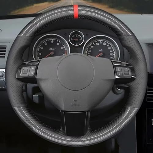AEIOUPMMA Geflochtener Auto-Lenkradbezug für Opel Astra H Signum Vectra C für Vauxhall Astra Holster 2004-2009 von AEIOUPMMA