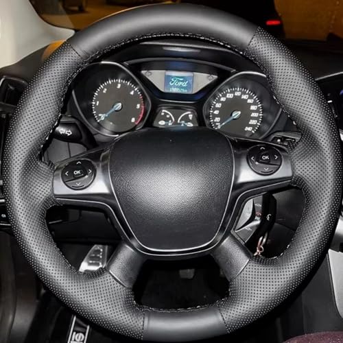 AEIOUPMMA Lenkradbezug Zopf Lenkrad für Ford Focus 3 2012 C-MAX 2011 KUGA Escape 2013 2014 2015 2016 von AEIOUPMMA