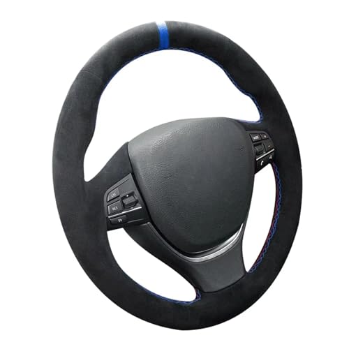 AEIOUPMMA Lenkradbezug aus weichem Wildleder für BMW 5 6 7Series M5 F10 F11 F07 F12 F13 F06 F01 F02 von AEIOUPMMA