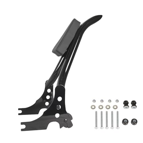 AEIOUPMMA Motorrad 16 Zoll Abnehmbare Passagier Hinten Rückenlehne Sissy Bar Motorrad Rückenlehne Für Harley Sportster 2004-2023(Black) von AEIOUPMMA
