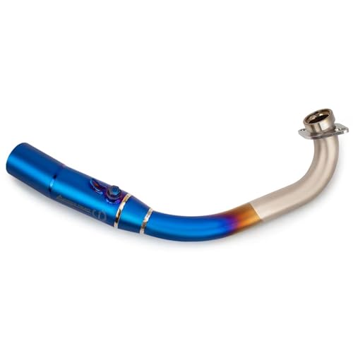 AEIOUPMMA Motorrad Auspuff System Ändern Titan Legierung Header Vorne Link Rohr 51MM Flucht Moto Für Yamaha Xmax 300 2017-2024(B) von AEIOUPMMA