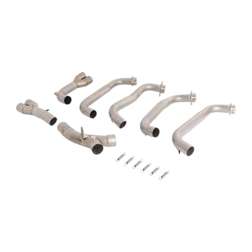 AEIOUPMMA Motorrad Auspuff Titan Legierung Header Flucht Vorne Mitte Link Rohr Verbindung Original Schalldämpfer Für Honda CB1000R 2019-2024(Type B) von AEIOUPMMA