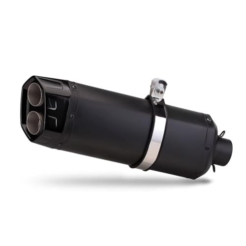 AEIOUPMMA Motorrad-Auspuffendrohr Doppelloch-Schalldämpfer Für PCX150 TMAX560 MT03 R15 CBR400R CB500X GSXS125 DL650 ZX4R Z650(A) von AEIOUPMMA