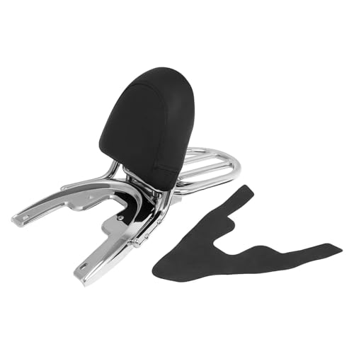 AEIOUPMMA Motorrad Sissy Bar Rückenlehne Gepäckträger Grundplatte Für Harley VRSCD VRSCA VRSCB 2002-2006 VRSCSE 2005(Chrome) von AEIOUPMMA